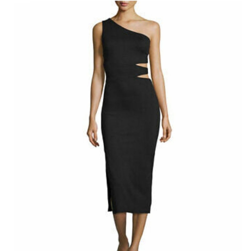Alice and Olivia Margo One Shoulder Dress